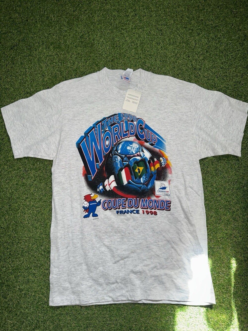Vintage 1998 World Cup France T Shirt Size M BNWT World Cup
